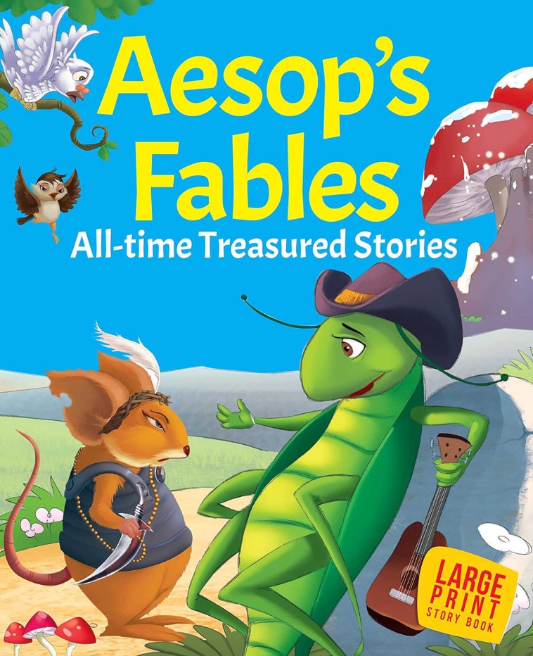 Aesop's Fables all time Treasured Stories : Large Print